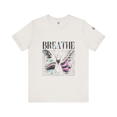 Breathe Butterfly Unisex Tee - Inspiring Graphic T-Shirt for Mindfulness