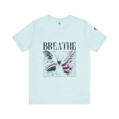 Breathe Butterfly Unisex Tee - Inspiring Graphic T-Shirt for Mindfulness