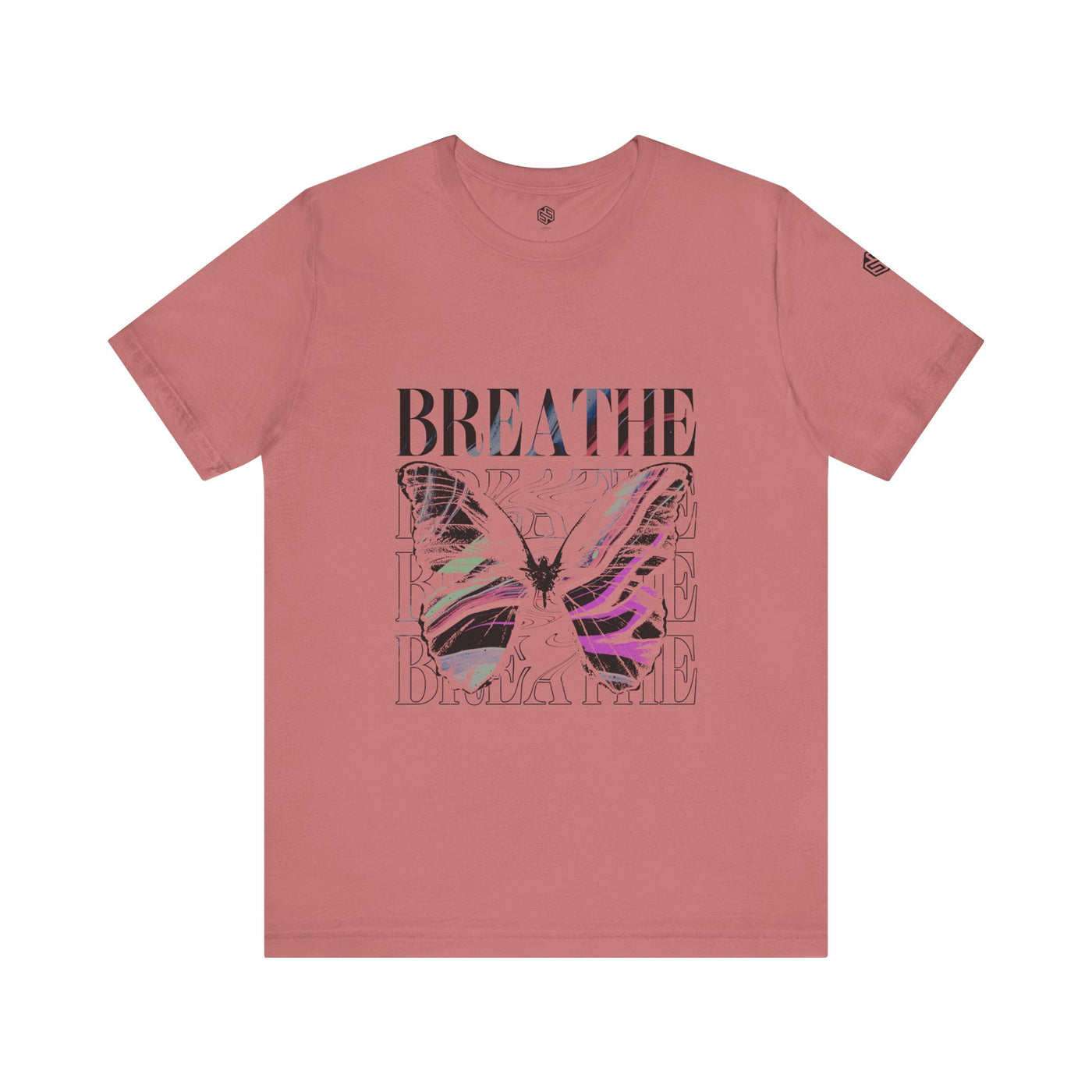 Breathe Butterfly Unisex Tee - Inspiring Graphic T-Shirt for Mindfulness