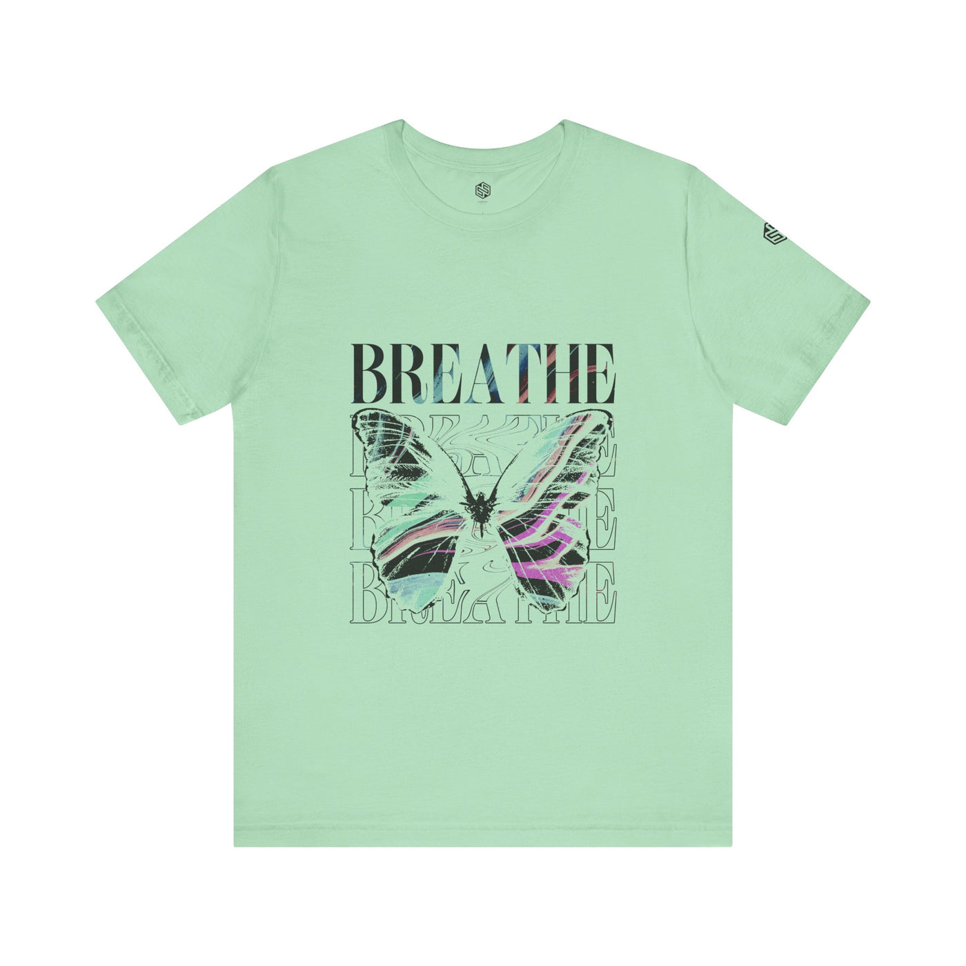 Breathe Butterfly Unisex Tee - Inspiring Graphic T-Shirt for Mindfulness