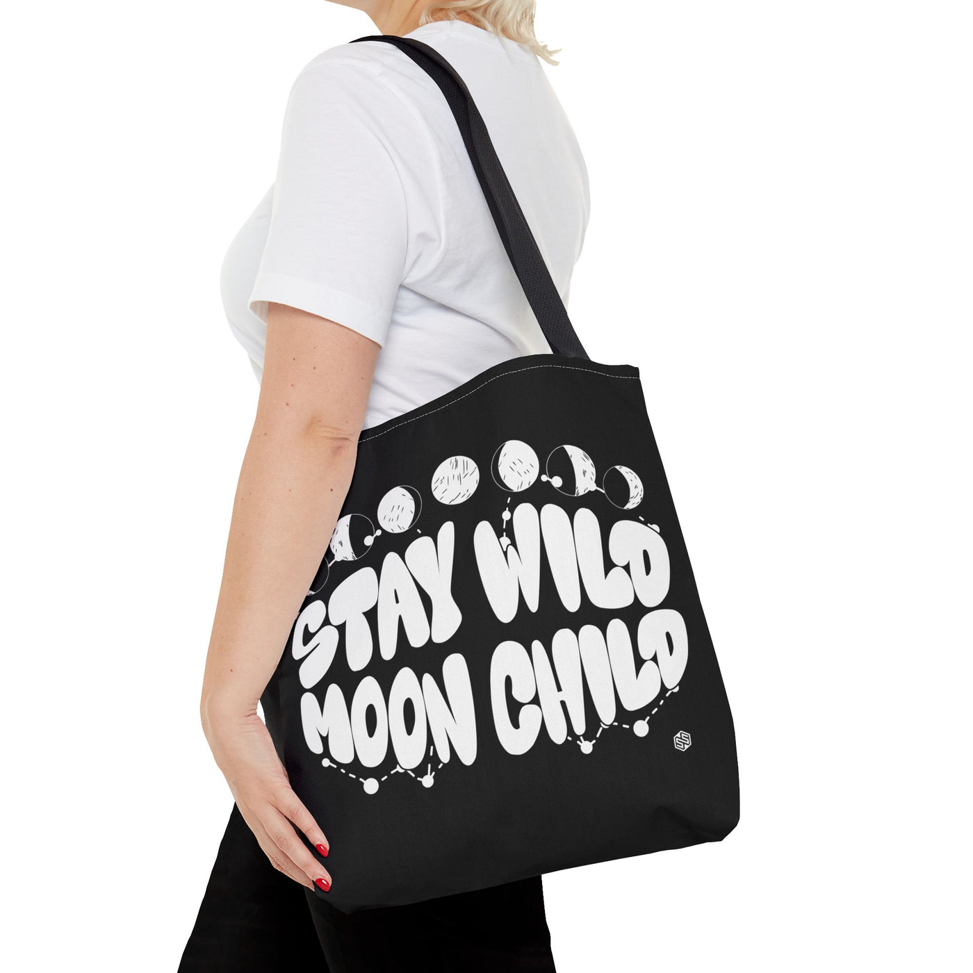 "Stay Wild Moon Child" Tote Bag - Stylish Lunar Design