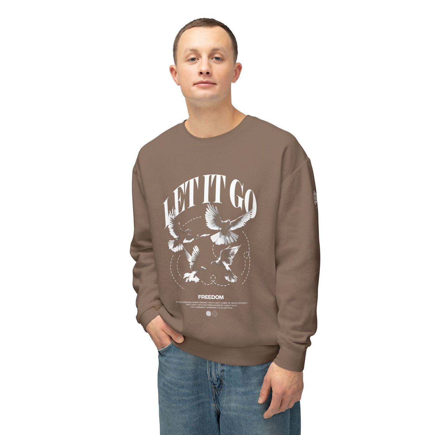 "Let It Go" Crewneck Sweatshirt - Unisex Lightweight Casual Wear