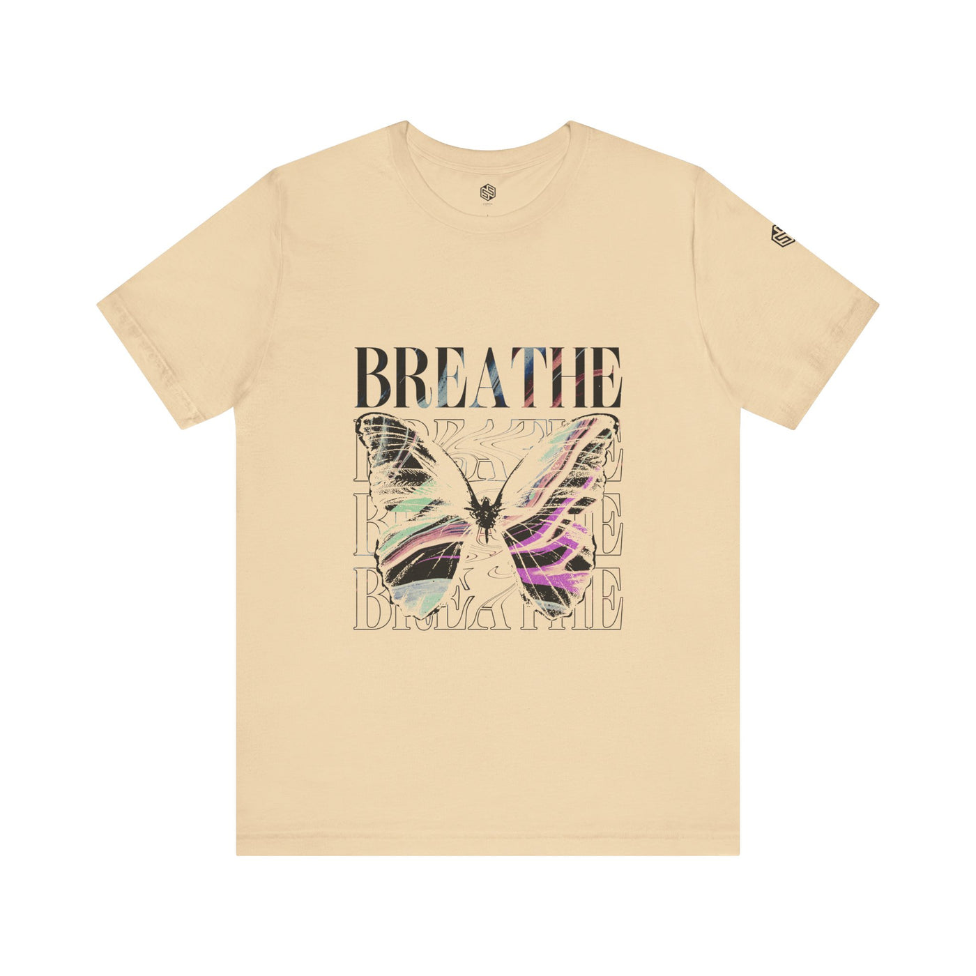 Breathe Butterfly Unisex Tee - Inspiring Graphic T-Shirt for Mindfulness