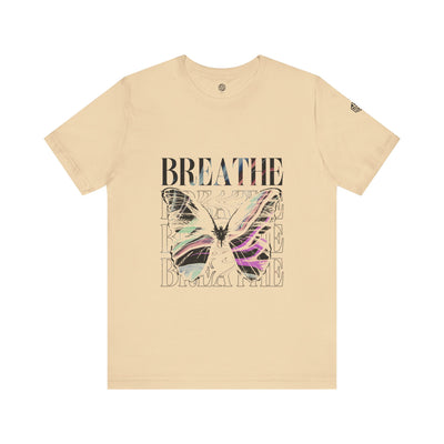 Breathe Butterfly Unisex Tee - Inspiring Graphic T-Shirt for Mindfulness