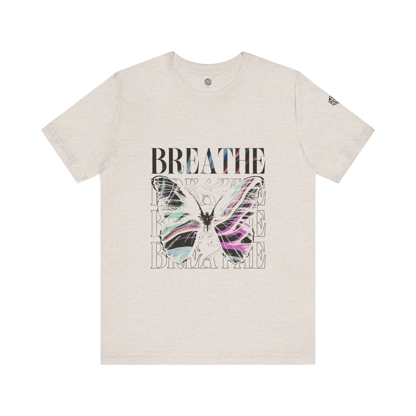 Breathe Butterfly Unisex Tee - Inspiring Graphic T-Shirt for Mindfulness