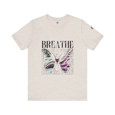 Breathe Butterfly Unisex Tee - Inspiring Graphic T-Shirt for Mindfulness