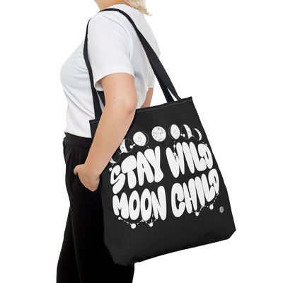 "Stay Wild Moon Child" Tote Bag - Stylish Lunar Design
