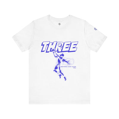 "THREE" - Basketball  Unisex/Mens T-Shirt