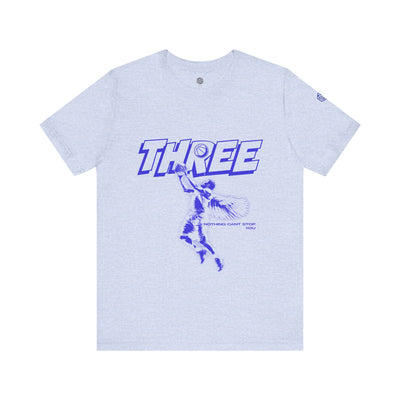 "THREE" - Basketball  Unisex/Mens T-Shirt