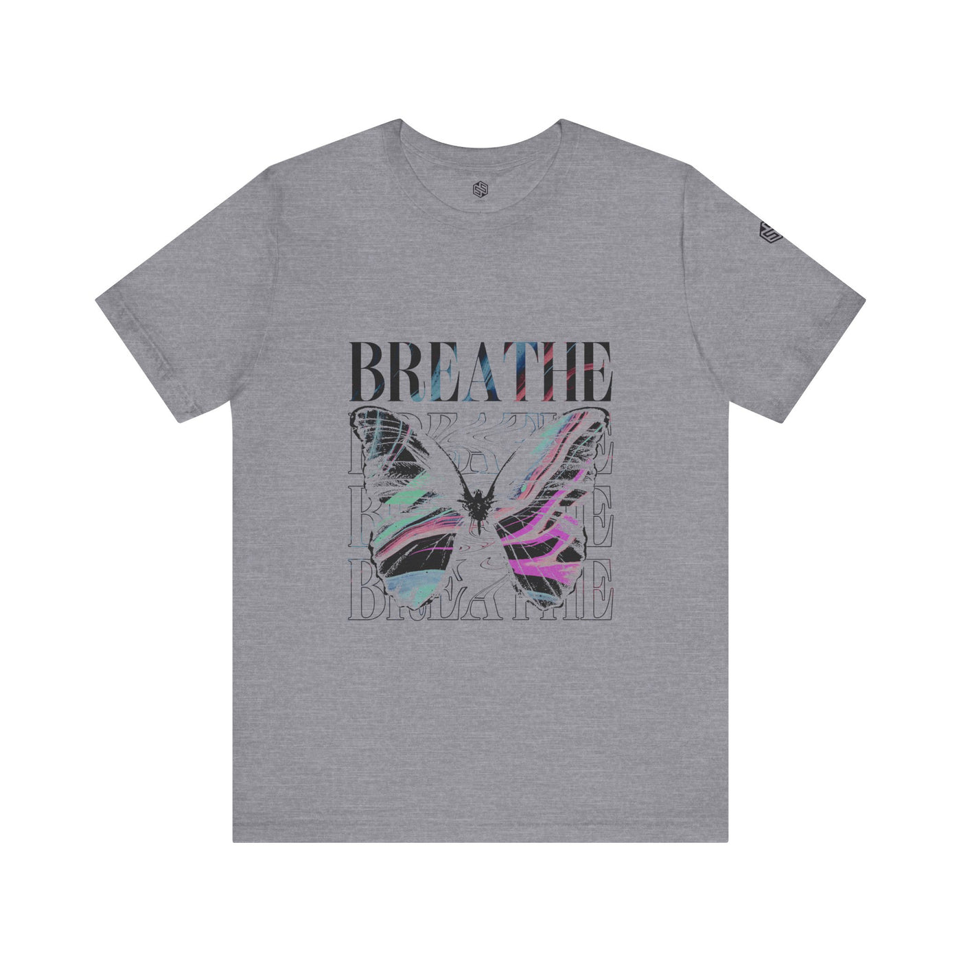 Breathe Butterfly Unisex Tee - Inspiring Graphic T-Shirt for Mindfulness