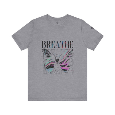 Breathe Butterfly Unisex Tee - Inspiring Graphic T-Shirt for Mindfulness