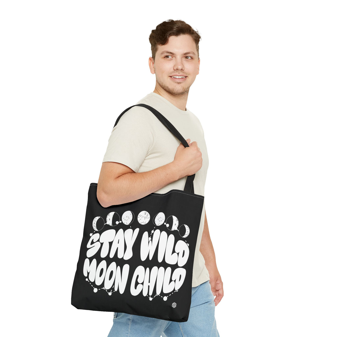 "Stay Wild Moon Child" Tote Bag - Stylish Lunar Design