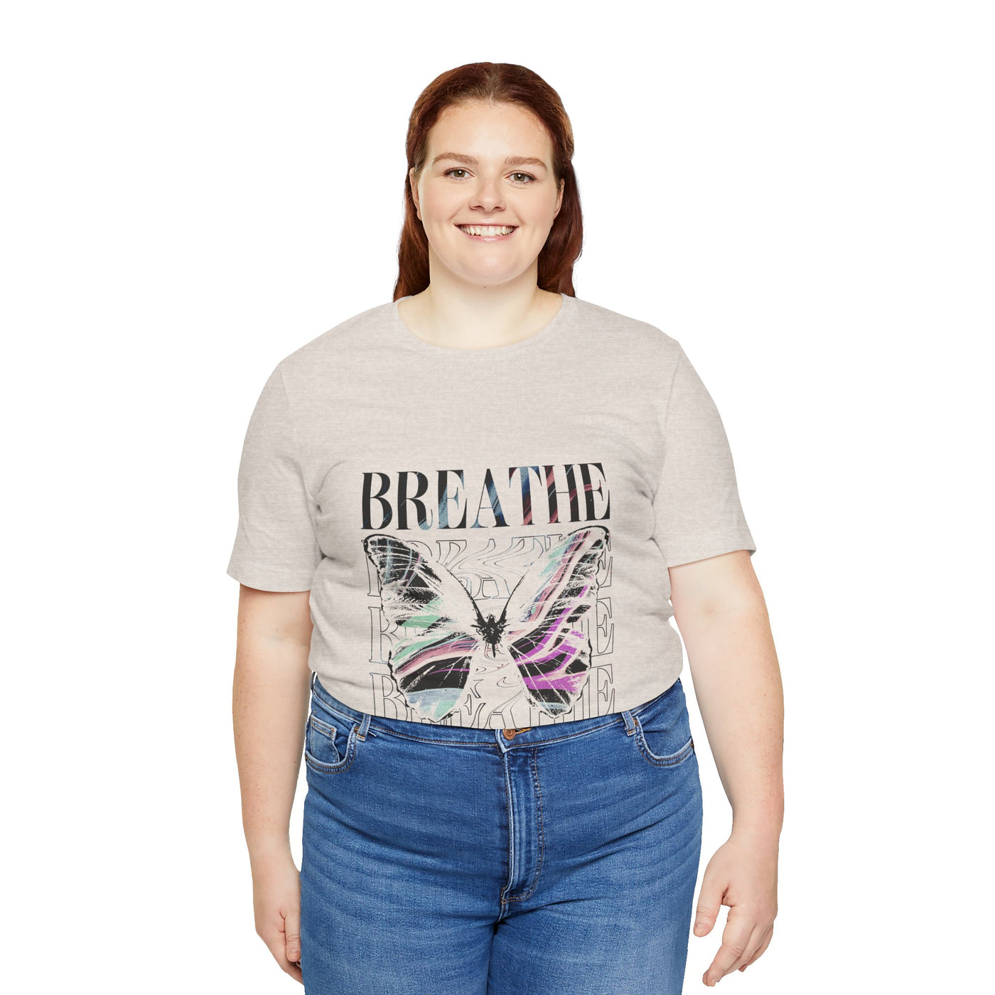Breathe Butterfly Unisex Tee - Inspiring Graphic T-Shirt for Mindfulness
