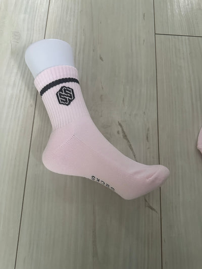 Steppin Easy Comfort Socks Pink Cotton